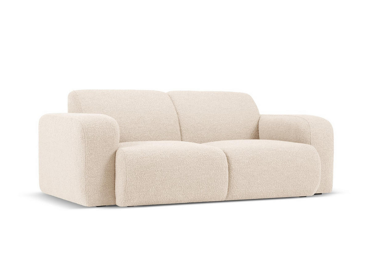 SOFA Molino aus Boucle beige 2 Sitzplätze - Beige, Textil (95/72/170cm) - Micadoni