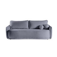 SOFA Perugia Dunkelgrau, mit Schlaffunktion - Dunkelgrau, Holzwerkstoff/Textil (231/93/106cm) - Bettso