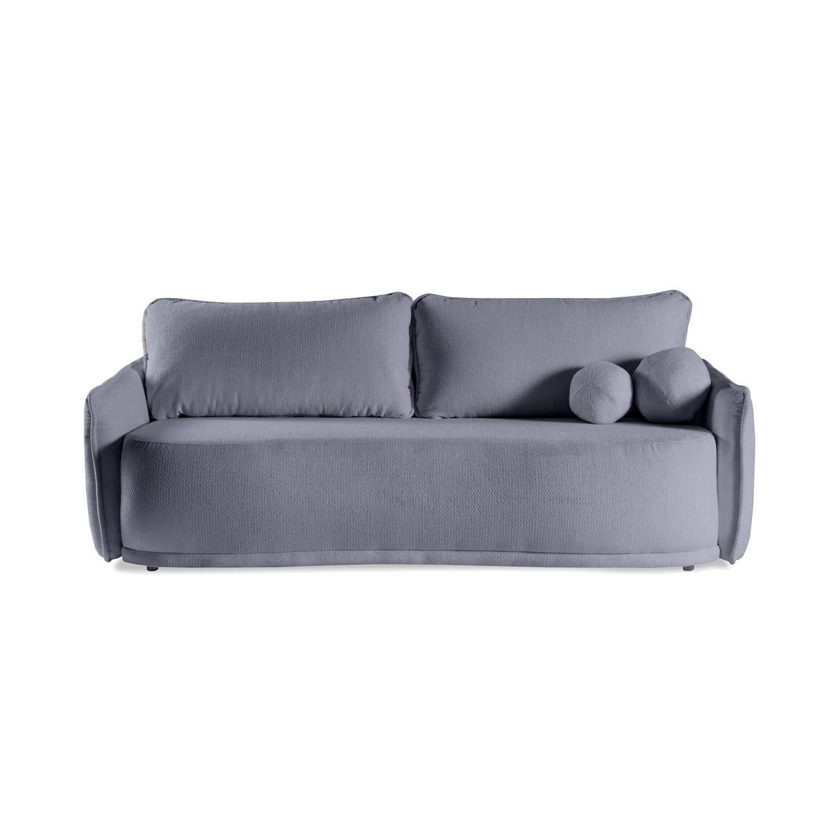 SOFA Perugia Dunkelgrau, mit Schlaffunktion - Dunkelgrau, Holzwerkstoff/Textil (231/93/106cm) - Bettso