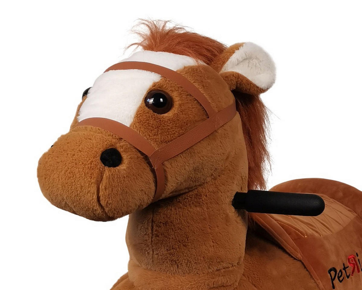 REITPFERD Jolly braun - Braun, Kunststoff (80/48/75cm) - TPFLiving