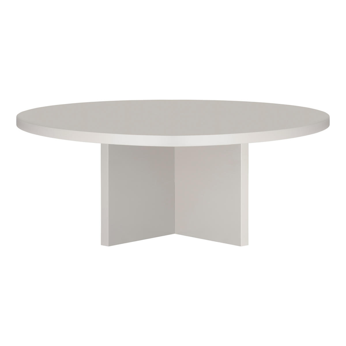 COUCHTISCH Runder, mit laminiertem 3 cm stark, Taupe, 100 cm - Beige, Holzwerkstoff (100/100/42cm) - RNT By Really Nice Things