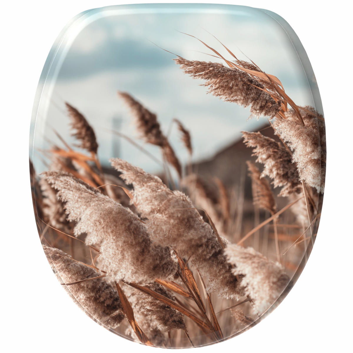 WC Sitz Boho - Beige, Holzwerkstoff (38/6/47cm) - Sanilo