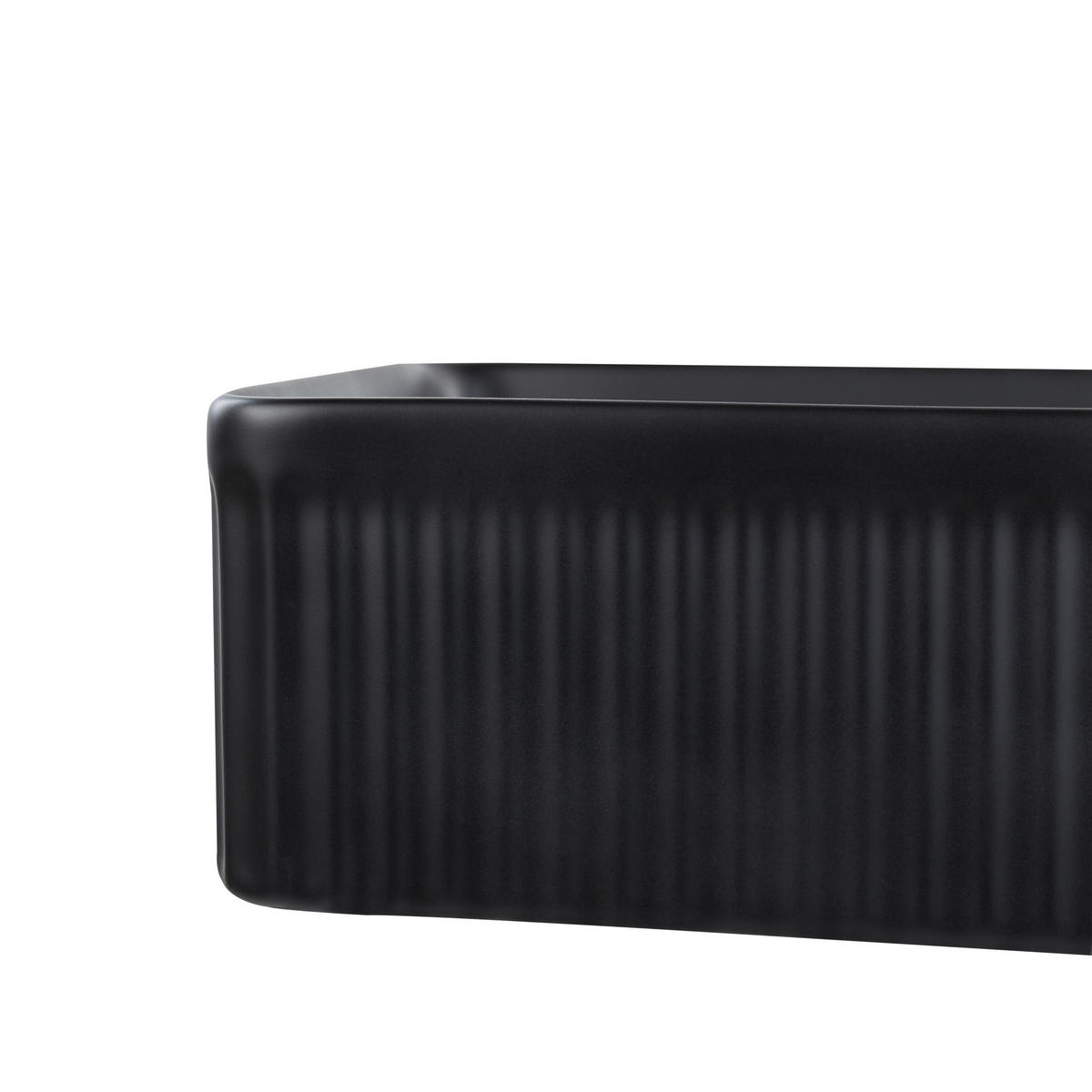 UMYVADLO NA DESKU Černé 50/34 cm Keramika Geldo - černá, keramika (50/13/34cm) - Beliani