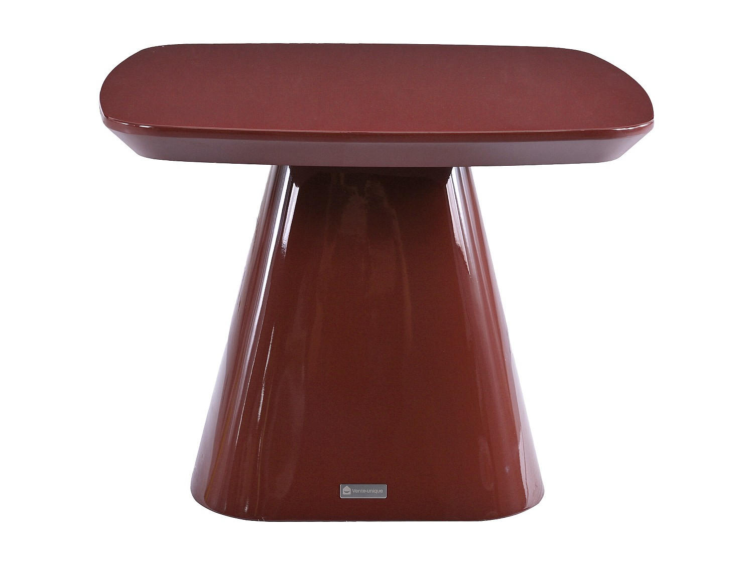 BEISTELLTISCH - 60 cmcm x 60 cmcm - Holz, Platte - Bordeaux - NATAZA - Bordeaux, Holz (60/60/45cm) - Vente-Unique