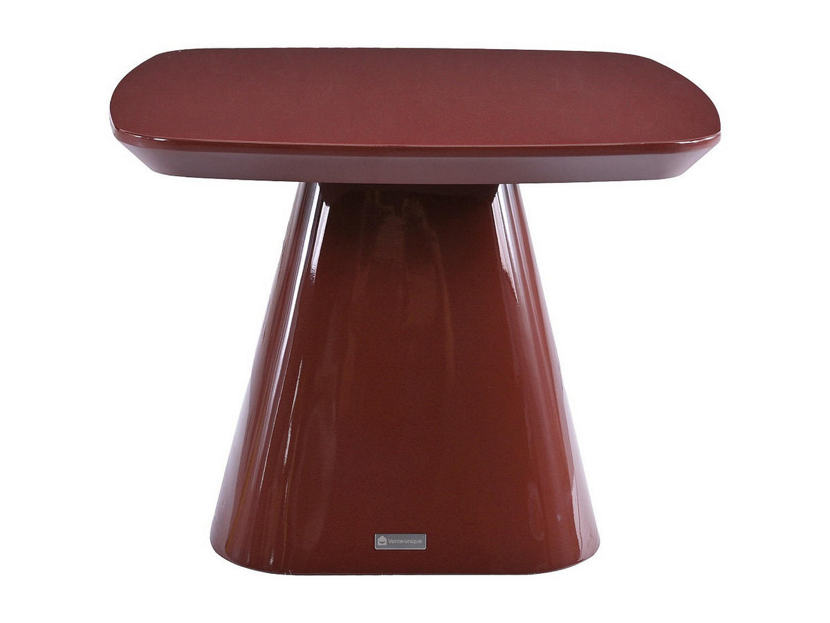 BEISTELLTISCH - 60 cmcm x 60 cmcm - Holz, Platte - Bordeaux - NATAZA - Bordeaux, Holz (60/60/45cm) - Vente-Unique