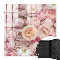 SCHLÜSSELBOX Schwarz 30x30 cm- Türöffnung nach rechts - Rose ist wunderschön - Pink, Metall (30/30/5cm) - TULUP