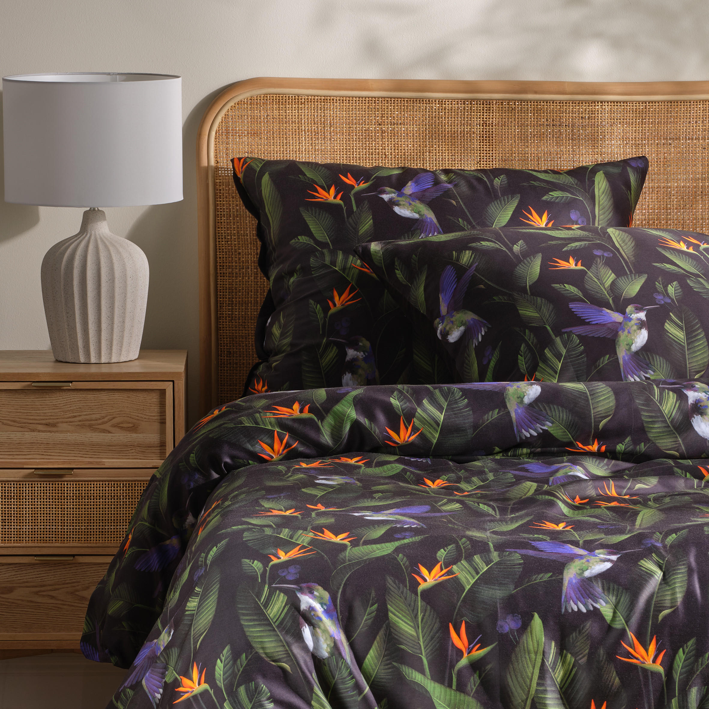 BETTWÄSCHE Oaziso - Schwarz, Textil (200/220cm) - home&you