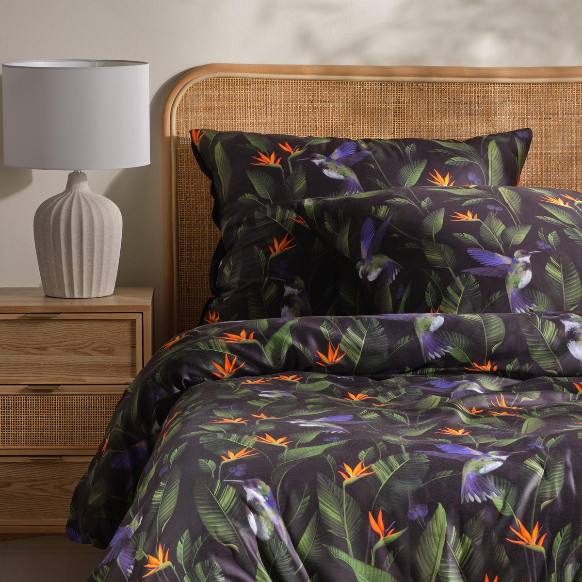 BETTWÄSCHE Oaziso - Schwarz, Textil (200/220cm) - home&you