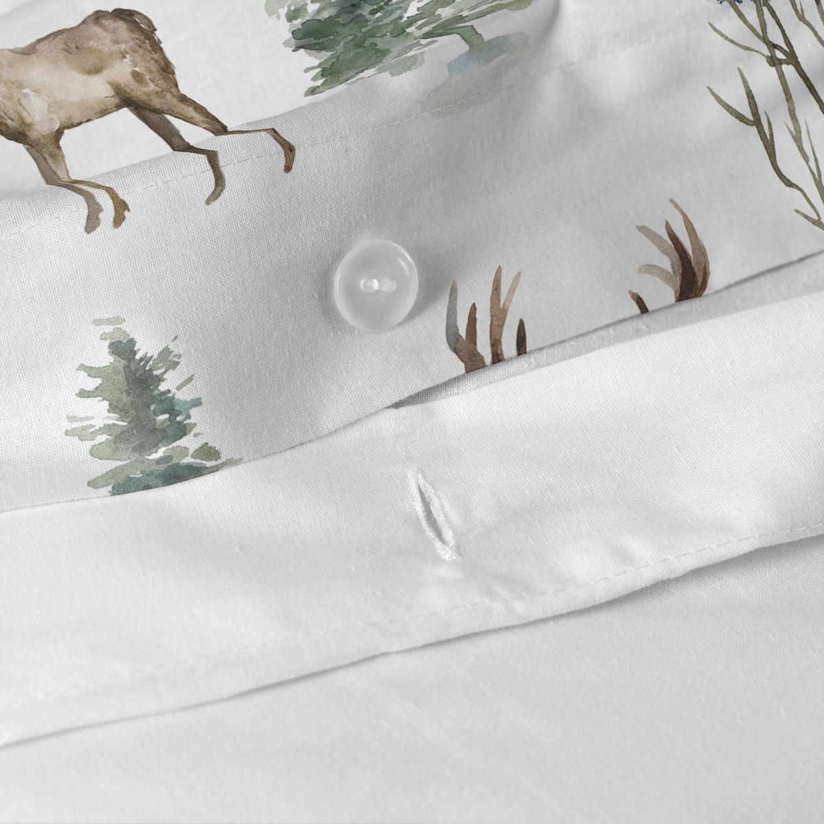 BETTBEZUG mystical winter 200x200 cm (komfortgrösse) mehrfarbig - Multicolor, Textil (200/200cm) - Happy Friday