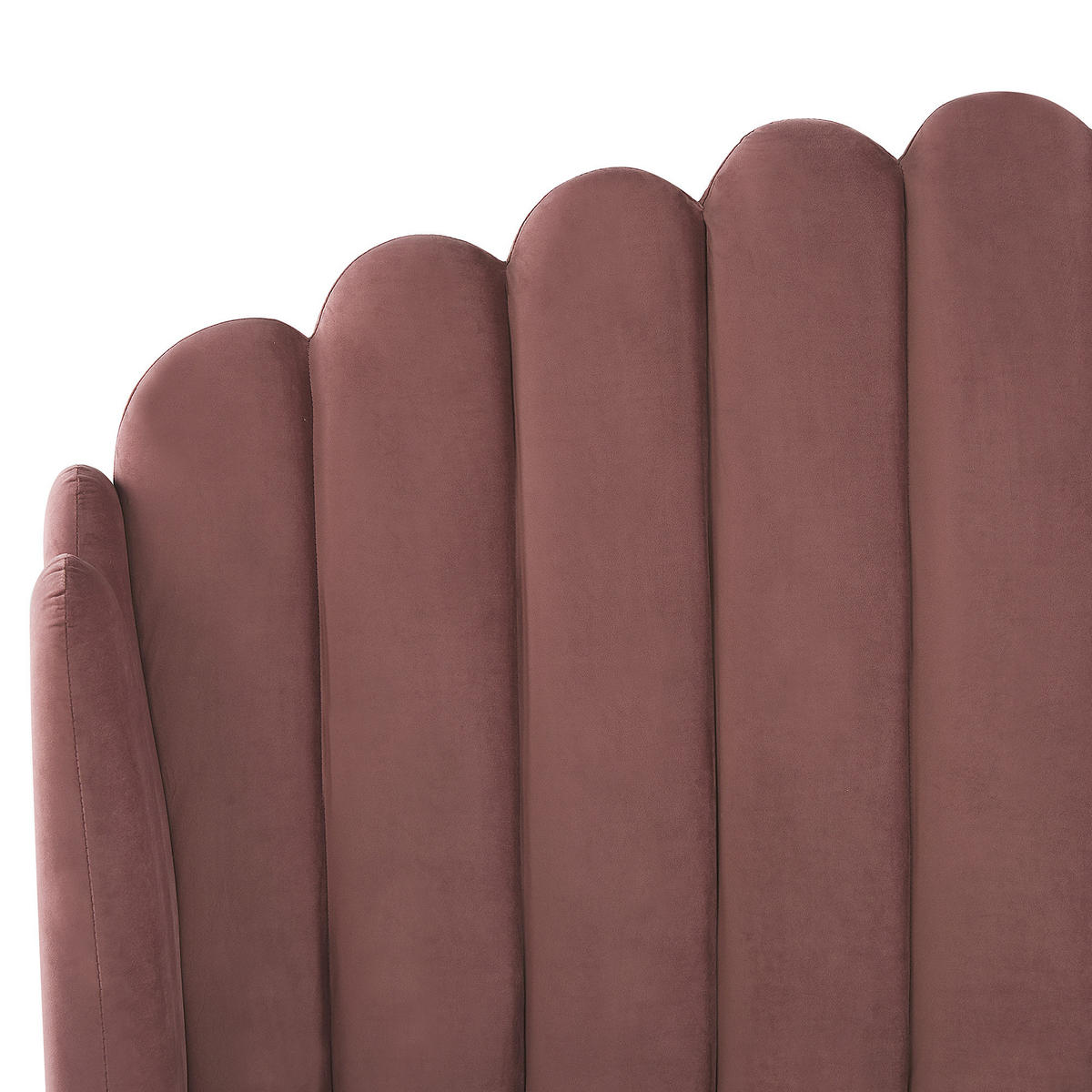POLSTERBETT 160/200cm Rosa Ambillou - Pink, Textil (160/200cm) - Beliani
