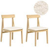 ESSZIMMERSTUHL 2er-Set Hellbraun Isle - Hellbraun/Beige, Holz (45/82/55cm) - Beliani