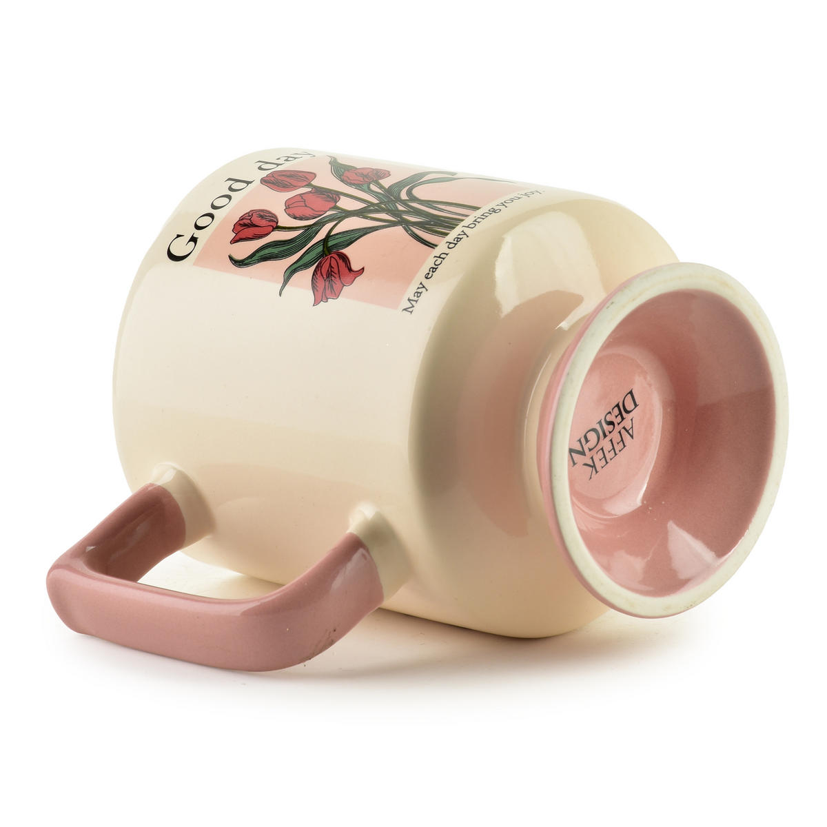 BECHER Rejka Rosa 8/11.5/10.5 cm Porzellan - Rosa, Keramik (0.3L) - Mondex