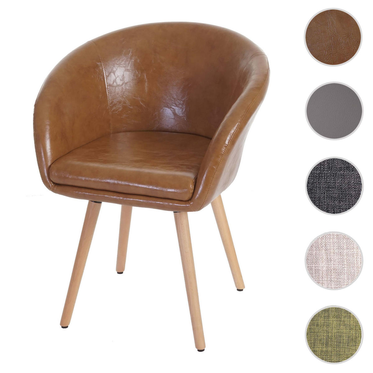 ESSZIMMERSTUHL Braun - Braun, Textil (61/80/56cm) - MCW