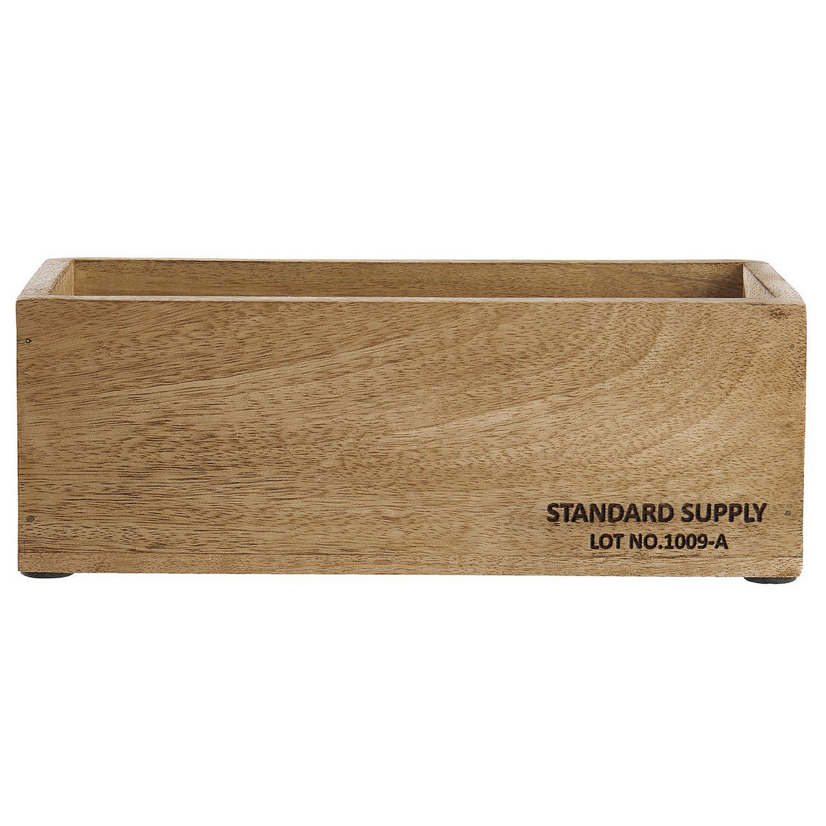 HOLZKASTEN Standard Supply - Beige, Naturmaterialien (28/11/10cm) - Butlers