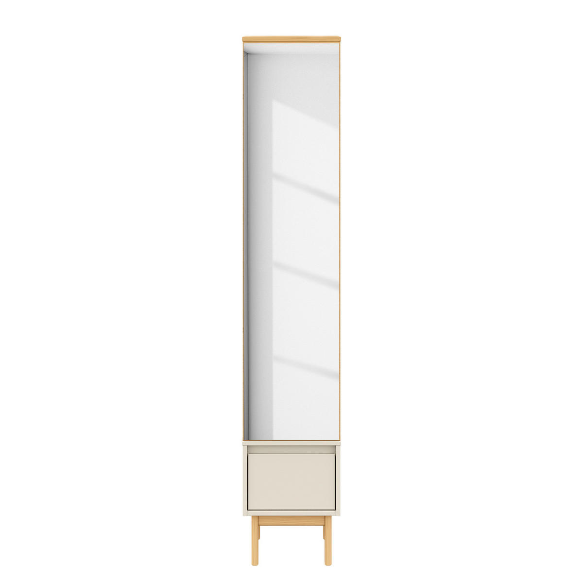 MASSIVE GARDEROBE - Pinie / Kaschmir - Kaschmir/Pinienfarben, Holz (35/188/35cm) - home24