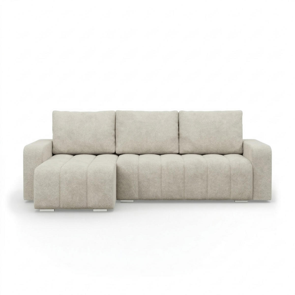 ECKSOFA MIT SCHLAFFUNKTION ABRIELLE BONELL Beige - Beige, Textil (144/237cm) - Mebligo