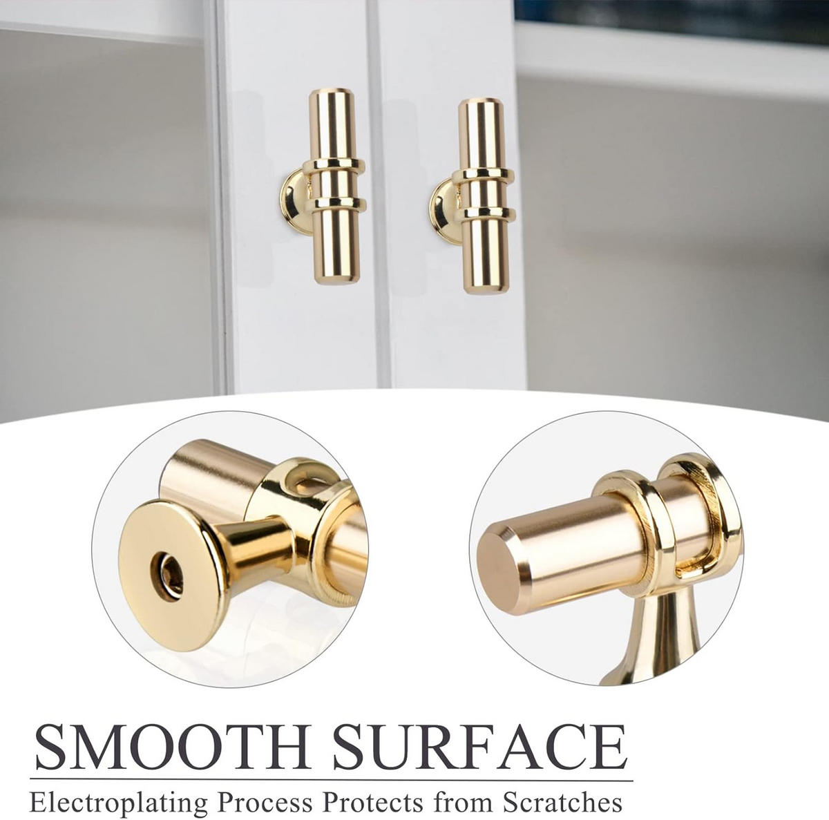 MÖBELGRIFF Gold 2er-Set - Goldfarben, Metall (0.12/3/0.5cm)