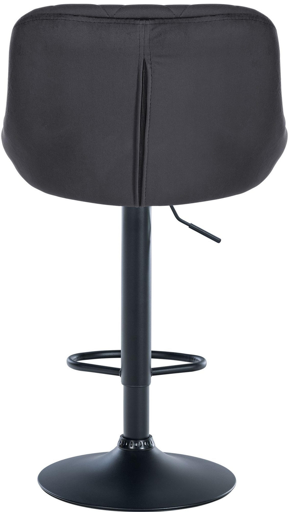 BARHOCKER Stoff dunkelgrau - Dunkelgrau/Schwarz, Textil/Metall (46/83/49cm) - CLP