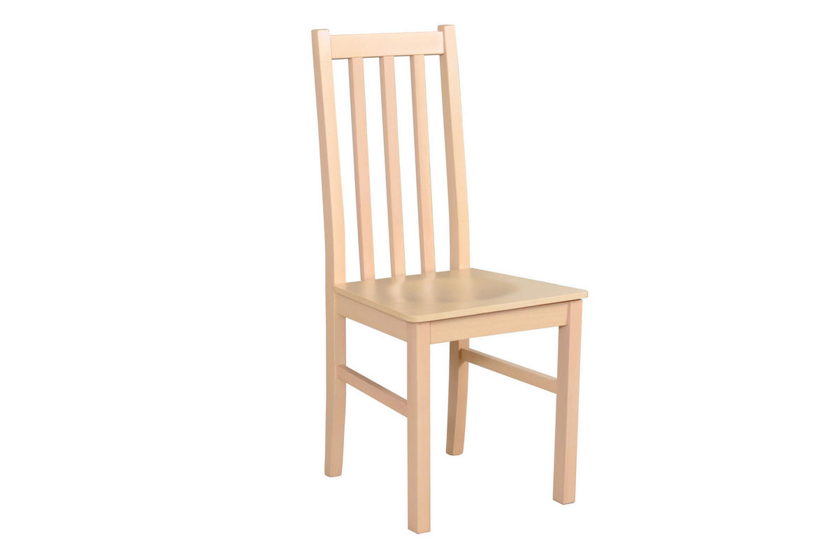 ESSZIMMERSTUHL 4x "BOS 10 D", sonoma - Beige/Sonoma Eiche, Holz (43/94/40cm) - Leaf Design