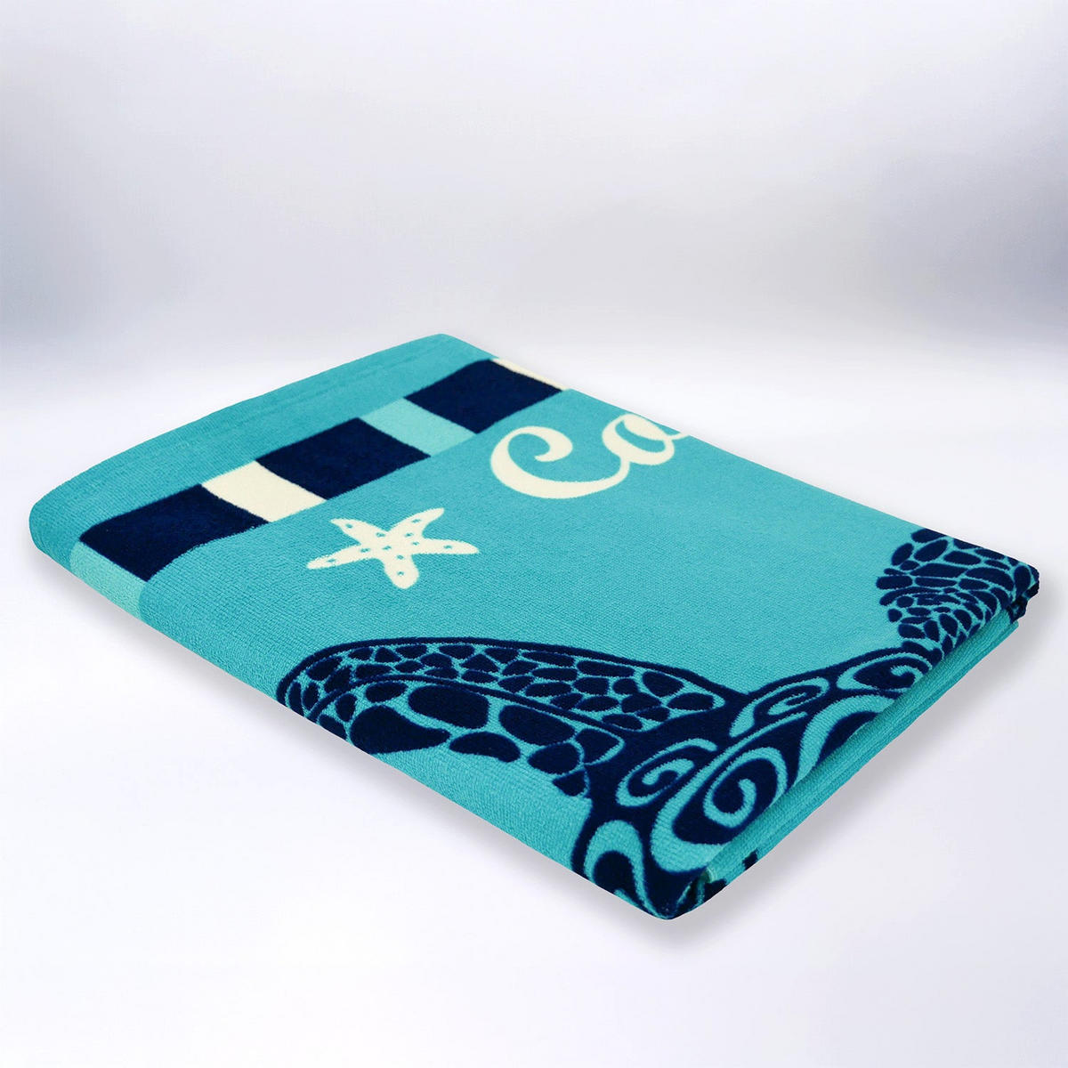 STRANDTUCH Mikrofaser Blau 90x170 250g/m² - Piana - Blau, Textil (170/90cm) - LE COMPTOIR DE LA PLAGE