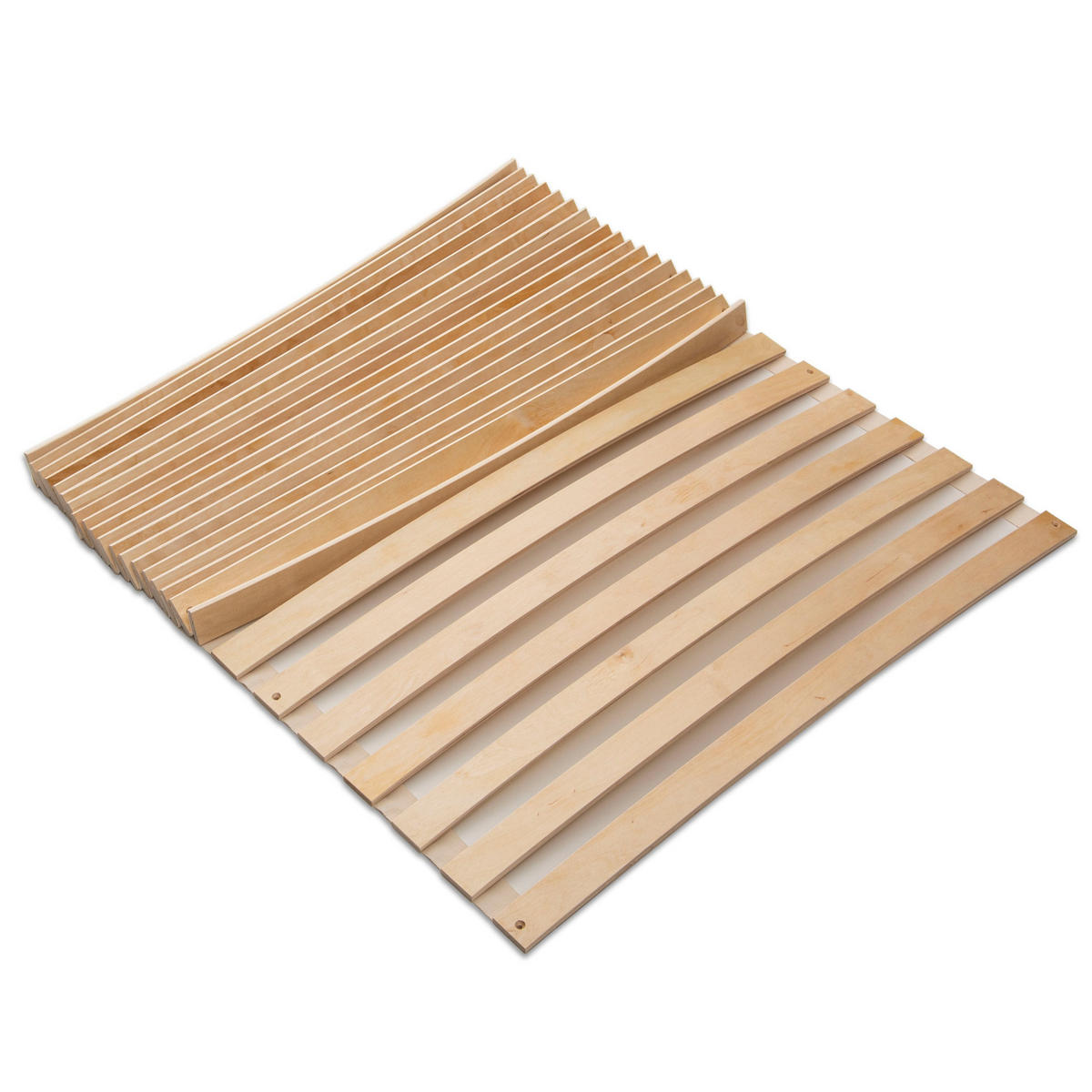 ROLLROST aus Federleisten, Größe: 90x200 - Braun, Holz (90/200cm) - Betten-ABC