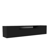 TV-SCHRANK Schwarz LION Hängend 200 cm - Schwarz, Holzwerkstoff (200/40/41cm) - Sepro Meble