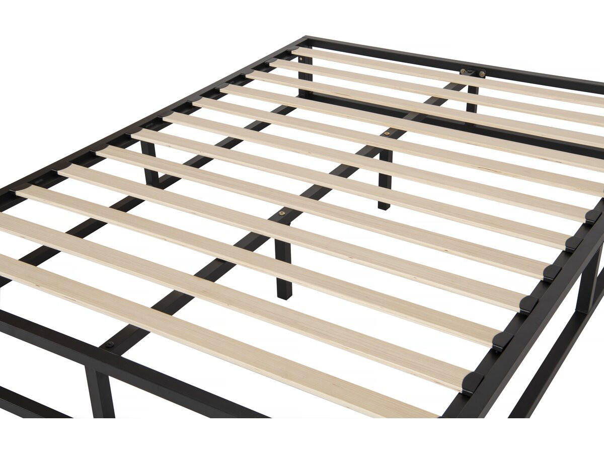 BETTGESTELL Metall Schwarz - Schwarz, Metall (160/200cm) - Habitat Garten
