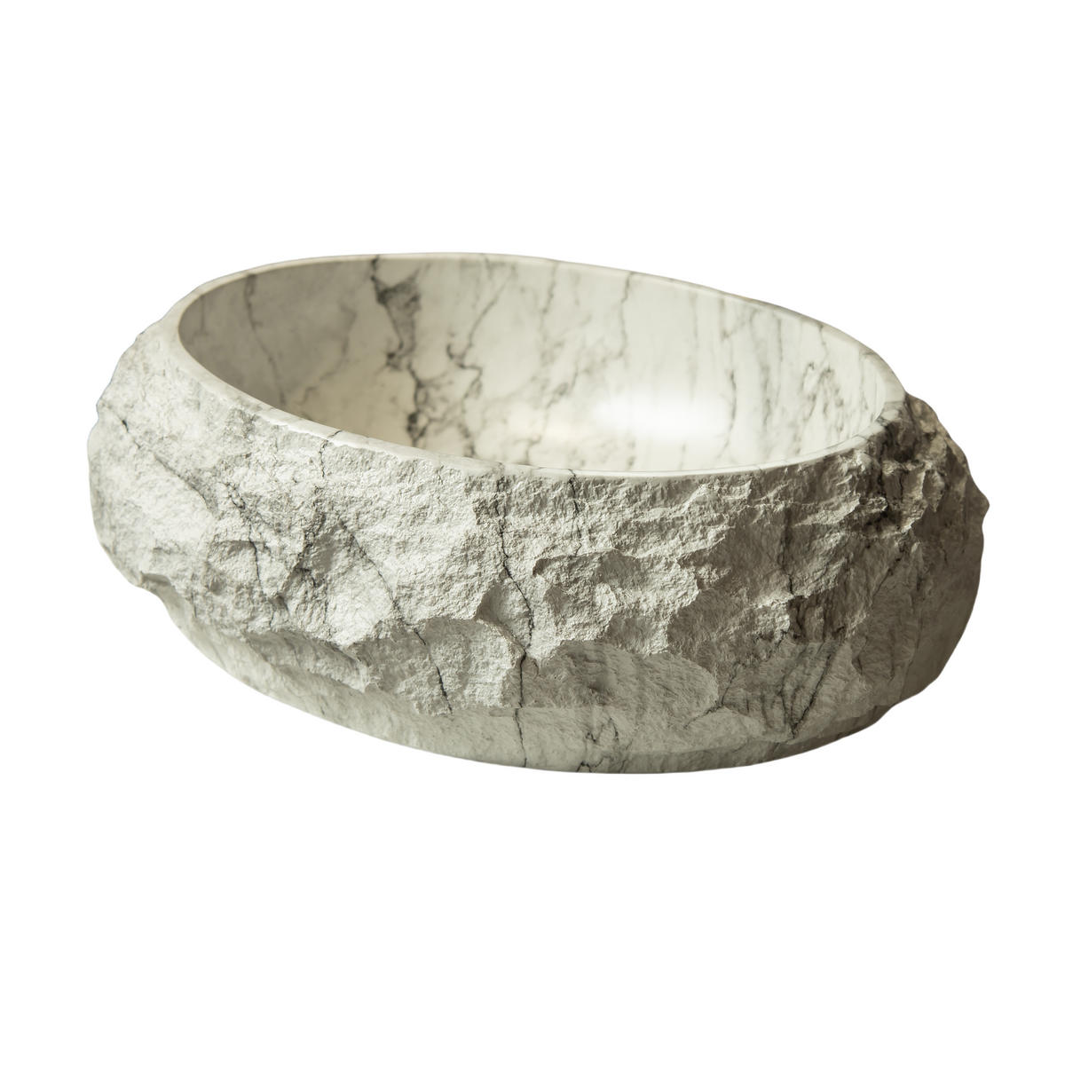 AUFSATZBECKEN Elfenbeinfarben 45/32/15 cm - Weiß, Holz (45/15/32cm) - PANGIVO
