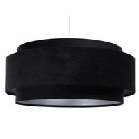 HÄNGELEUCHTE Schwarz 60/25 cm - Schwarz, Kunststoff (60/1/25cm) - ONZENO
