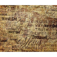 FOTOTAPETE Texte 375 x 270 cm - Beige, Papier (375/270cm) - Sanders & Sanders