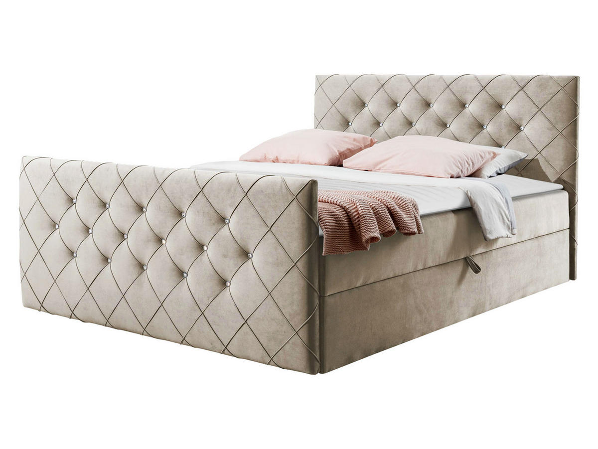 BOXBETT Malaga - Naturfarben, Holz (140/200cm) - MIRJAN24