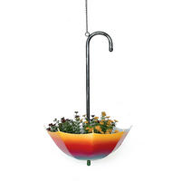 BLUMENAMPEL Regenschirm Metall 72 cm 96258 L - Multicolor, Metall (28/72/28cm) - DanDiBo