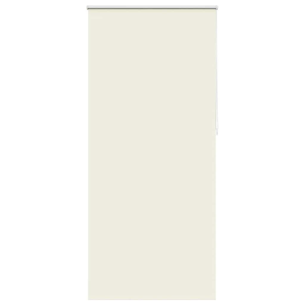 VERDUNKELUNGSROLLO 84,4/230 cm Stoffbreite 80 cm aus Polyester Creme - Weiß, Textil (80/230cm) - vidaXL