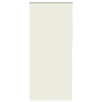 VERDUNKELUNGSROLLO 124,4/230 cm Stoffbreite 120 cm aus Polyester Creme - Weiß, Textil (120/230cm) - vidaXL