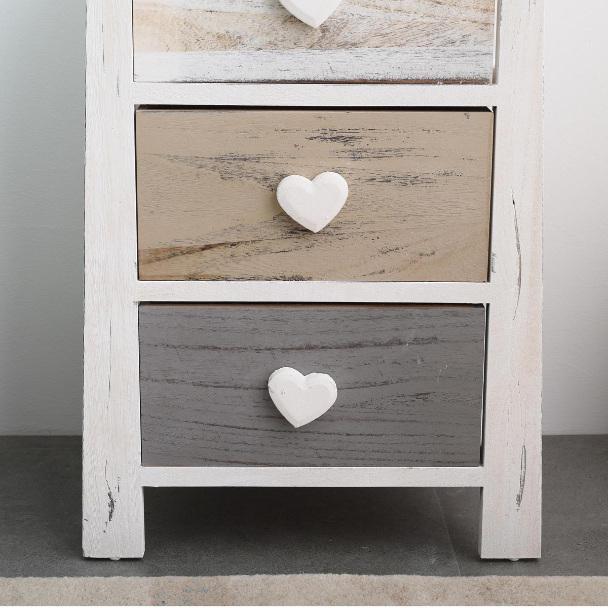 NACHTTISCH Weiß 27/37/56 cm - Weiß, Holz (27/56/37cm) - Mobili Rebecca