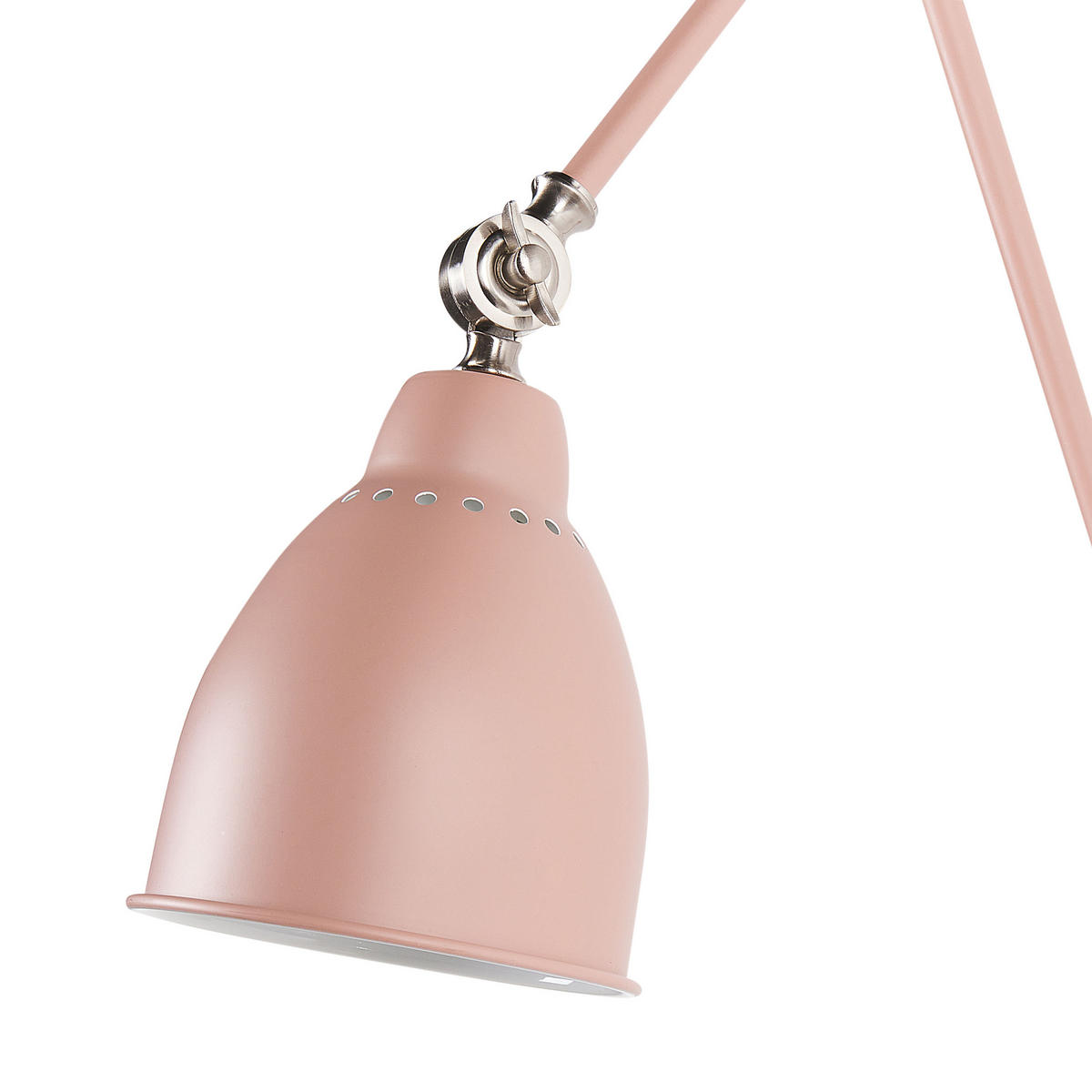 WANDLAMPE Rosa/Silber Mississippi - Pink/Silberfarben, Metall (14/44/78cm) - Beliani