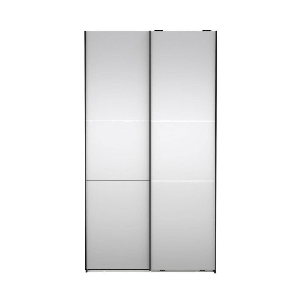 SCHIEBETÜRENSCHRANK, Como, Schwarz, Holzwerkstoff, 119 x 67 x 221 cm - Schwarz, Holzwerkstoff (119/221/67cm) - ebuy24