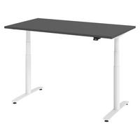 SCHREIBTISCH elektrisch Bluetooth & App XDLR 80/140/72 cm in Graphitfarben/Weiß - Graphitfarben/Weiß, Holzwerkstoff (80/140/72cm) - bümö