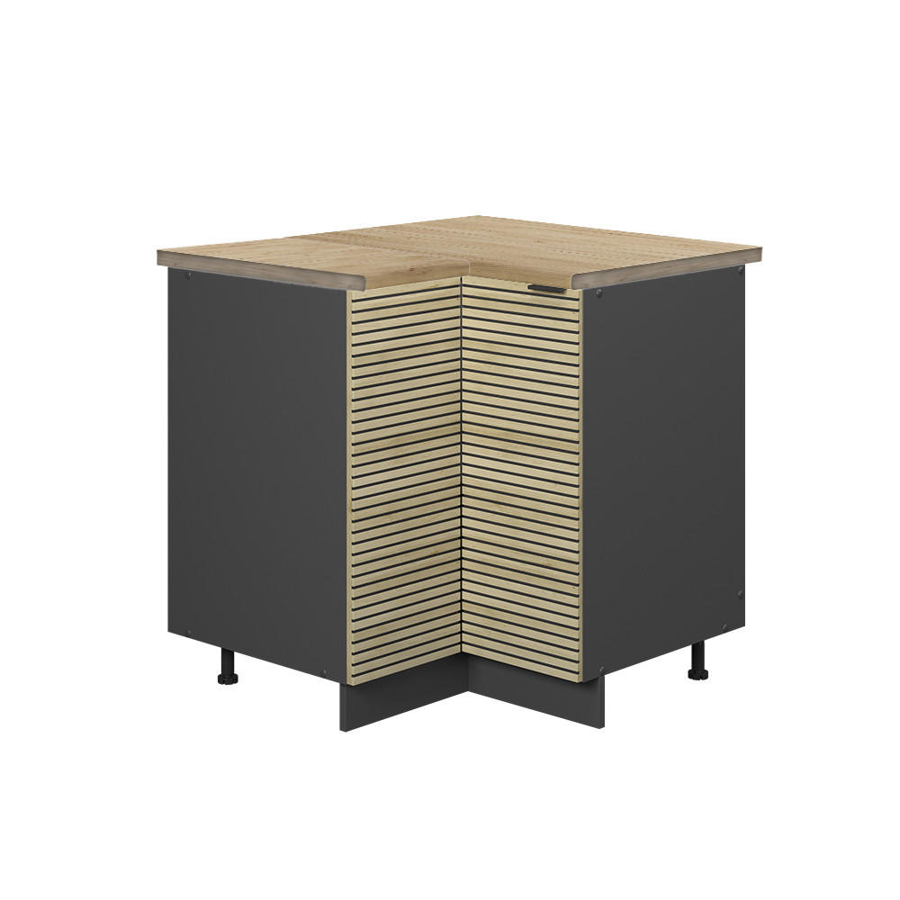 ROHOVÁ SKŘÍŇKA Fame-Line Dubový panel - antracitová/barva dubu, kompozitní dřevo (80.5/82/60cm) - Vicco