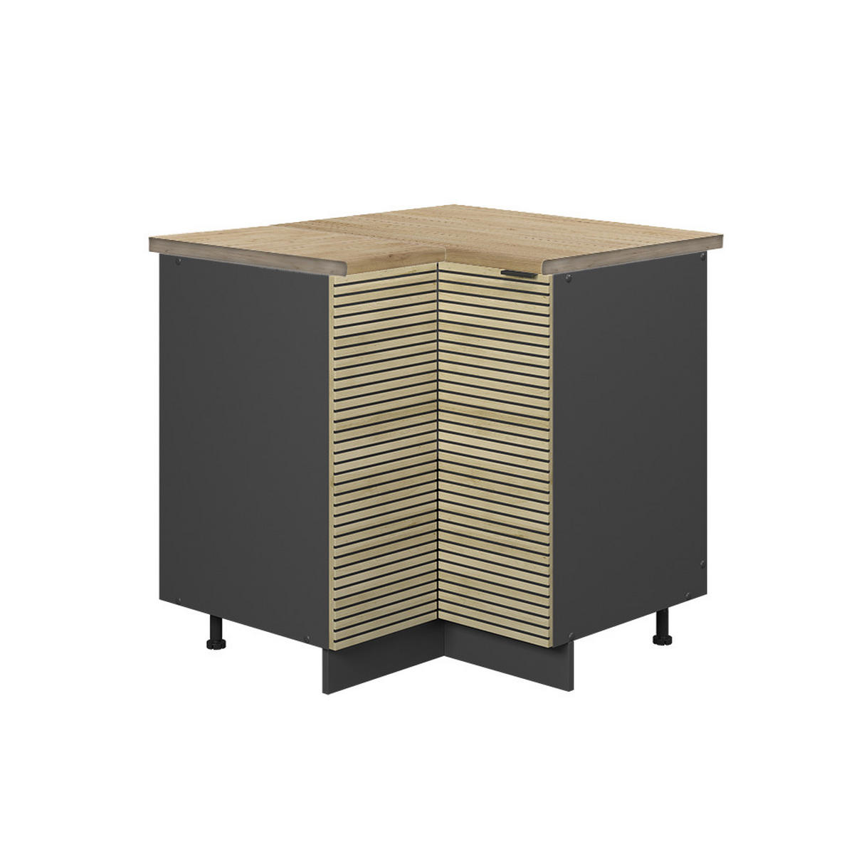 ROHOVÁ SKŘÍŇKA Fame-Line Dubový panel - antracitová/barva dubu, kompozitní dřevo (80.5/82/60cm) - Vicco