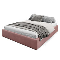POLSTERBETT 160x200cm Bett mit Stauraum Lattenrost Altrosa - Altrosa, Holz/Holzwerkstoff (160/200cm) - Muralo