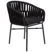 STUHL, schwarz, 58x61x77cm - Schwarz, Metall (58/77/61cm) - Wanderlust