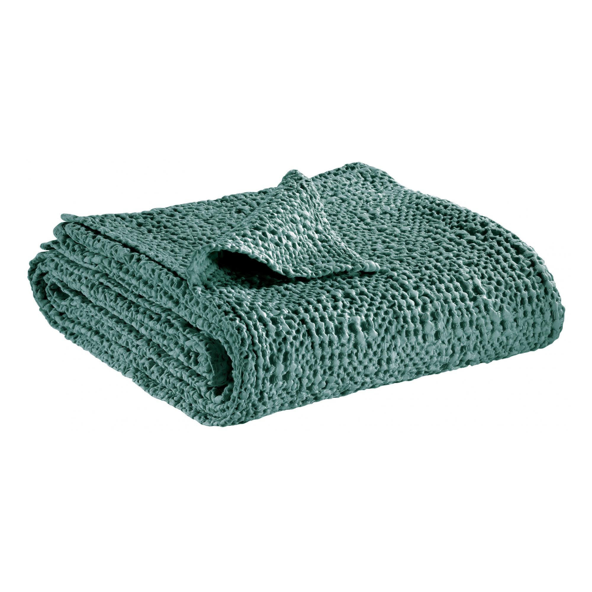 BETTÜBERWURF Tana graugrün 180 x 260 cm - Grün, Textil (180/260cm) - Vivaraise