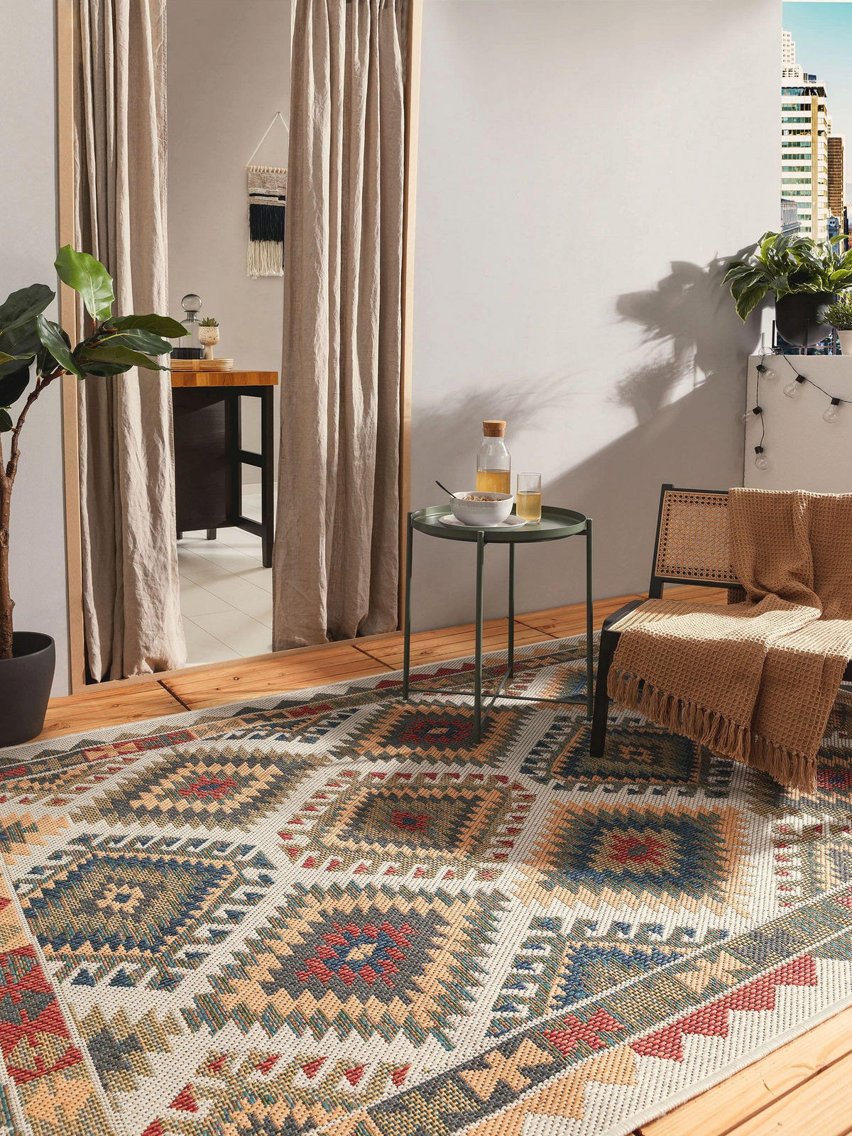 OUTDOORTEPPICH Mirena Multicolor 200x290 cm - Multicolor, Textil (200/290cm) - benuta Nest