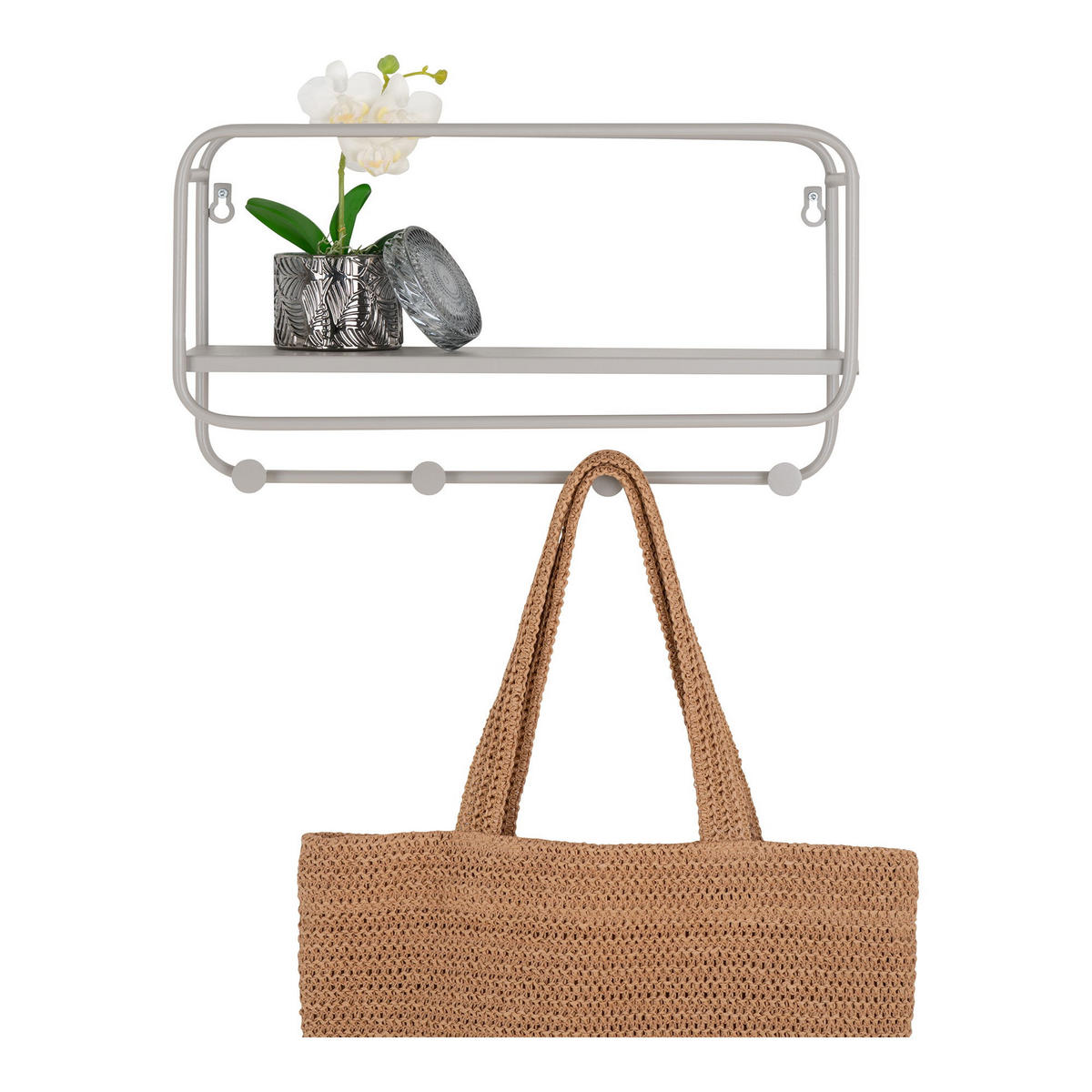 HUTREGAL Feira Stahl Grau - Grau, Metall (45/25/15cm) - tinkaro