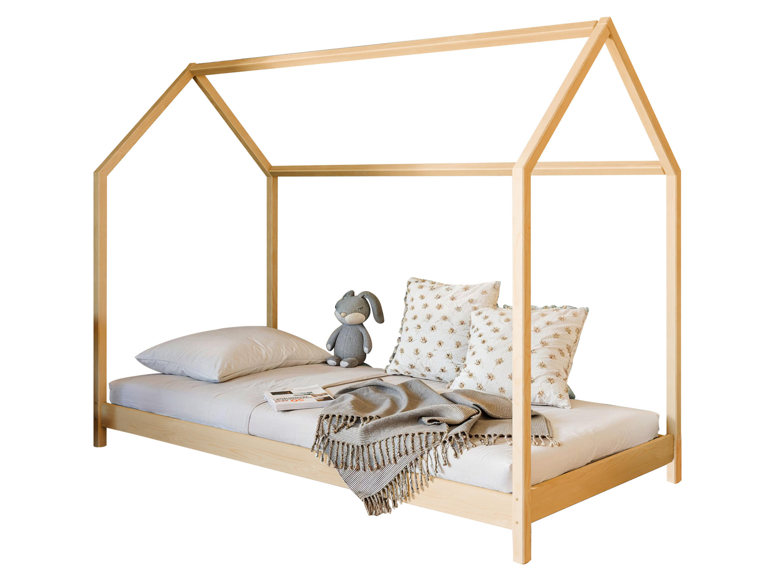 KINDERBETT Karin 90x200 natur - Hellbraun, Holzwerkstoff (90/200cm) - Kids Collective