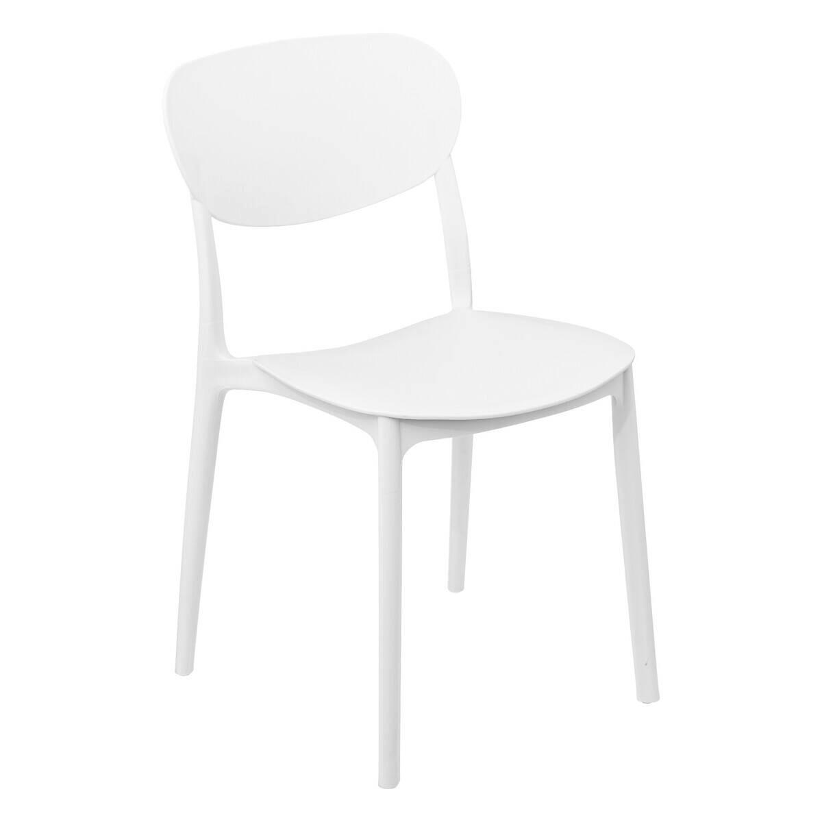XXXLutz Esszimmerstuhl Weiß 46x79x54.5 cm