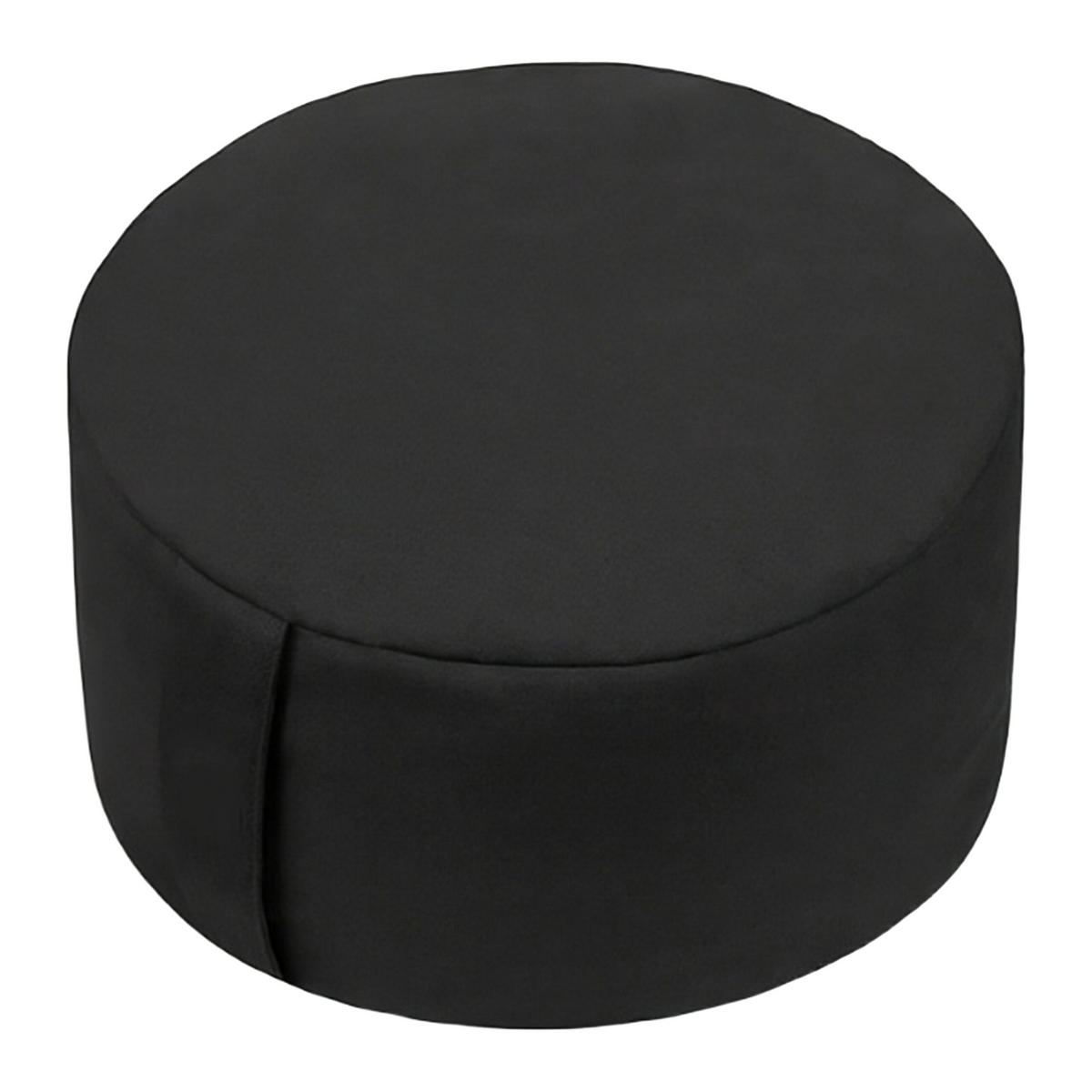 MEDITATIONSKISSEN - Schwarz, Naturmaterialen/Textil (33/33/13cm) - Relaxdays