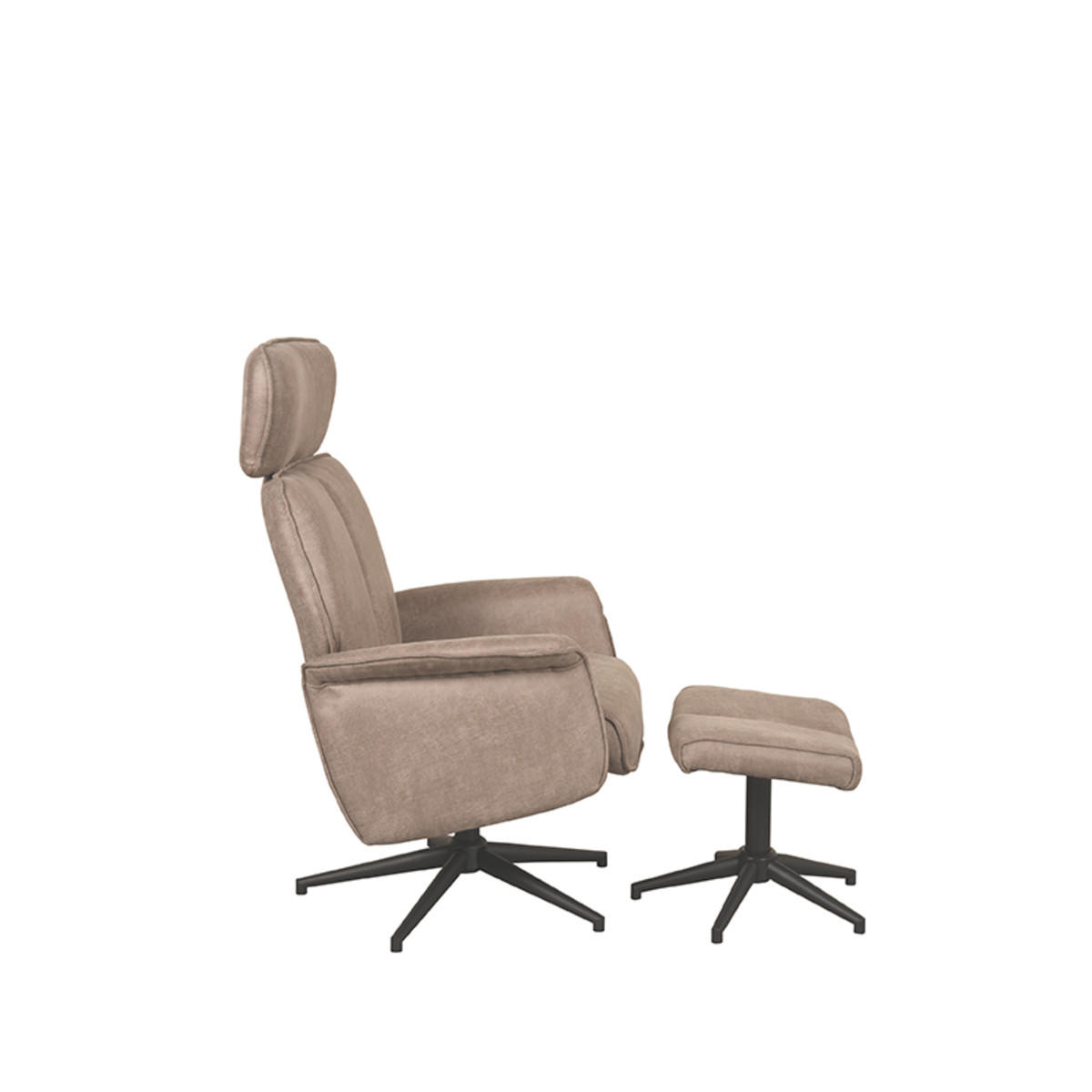 SESSEL Verdal Taupe 79/77/109 cm - Taupe, Textil (77/109/79cm) - LABEL51