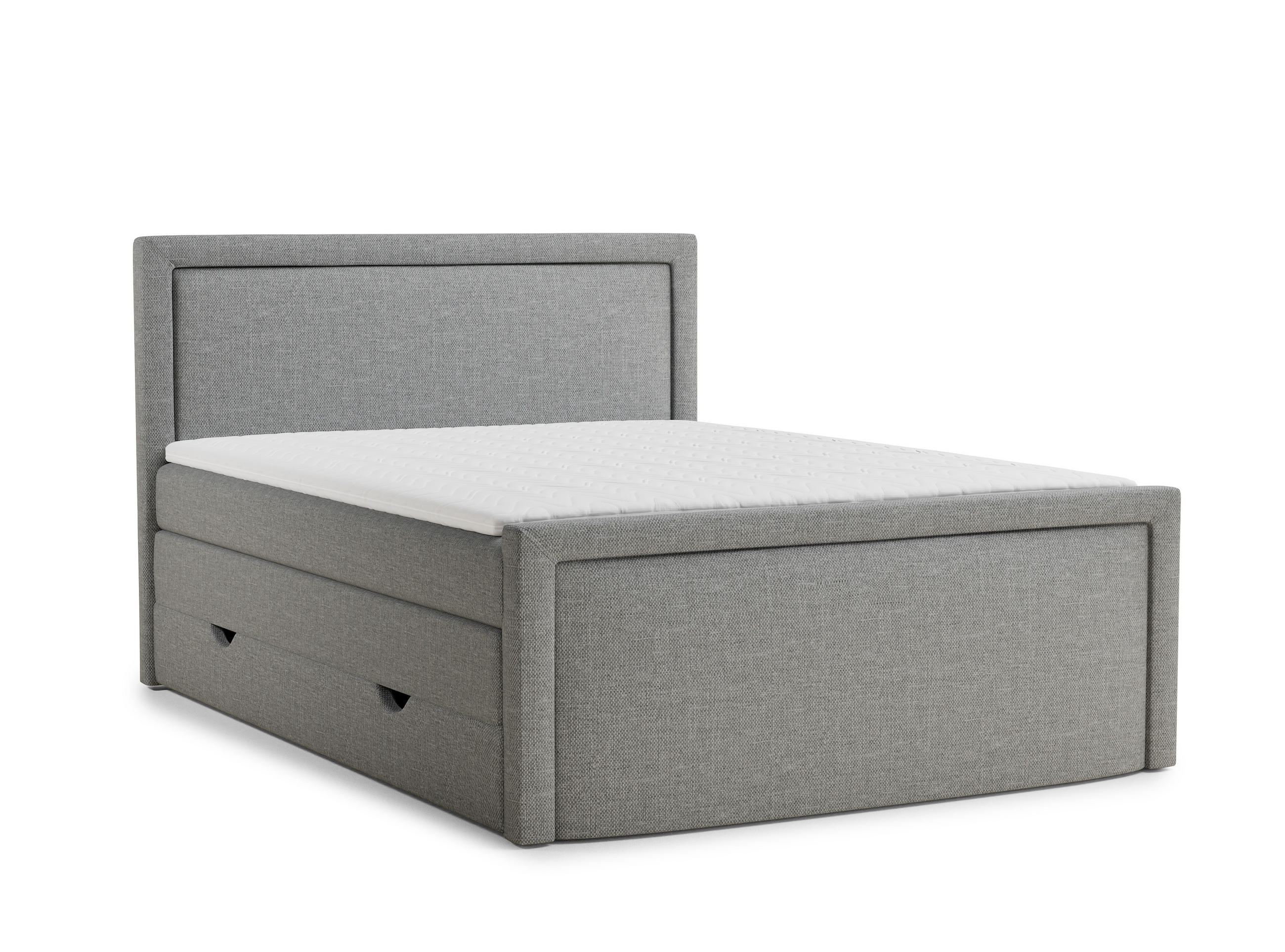 Maison de Reve Boxspringbett Grau 140x200 cm